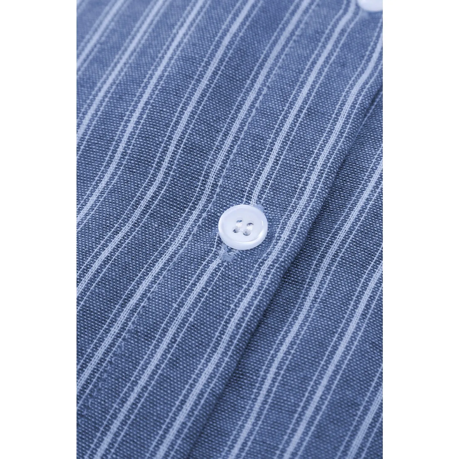 Striped Button-Front Half Sleeve Shirt