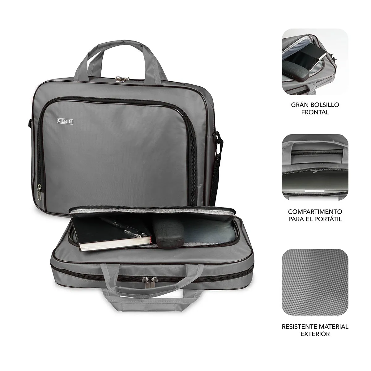 Subblim Oxford Laptop Bag 15,4-16" Grey Sub-Lb-1Olb051