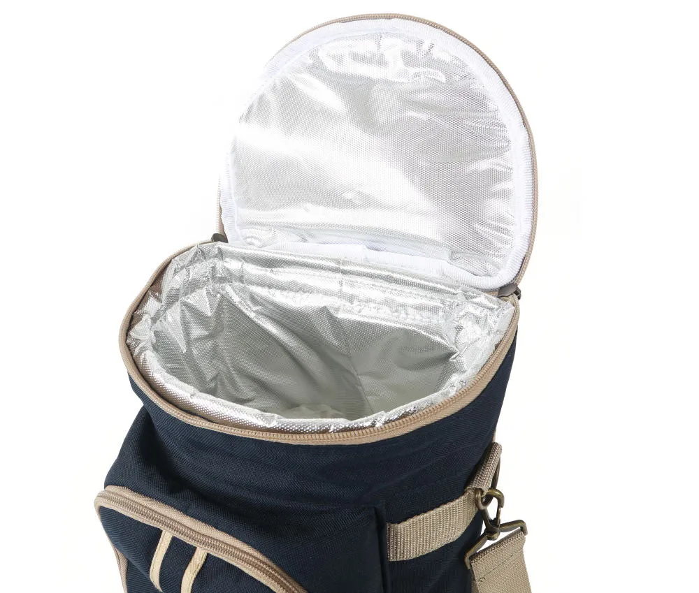 Super Deluxe Admiral Blue Wine Cooler Bag for Two People