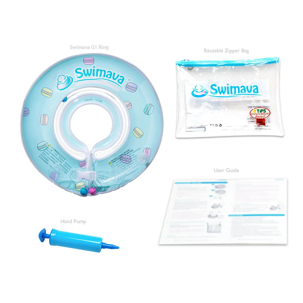 Swimava G1 Starter Baby Neck Float - Macaroons