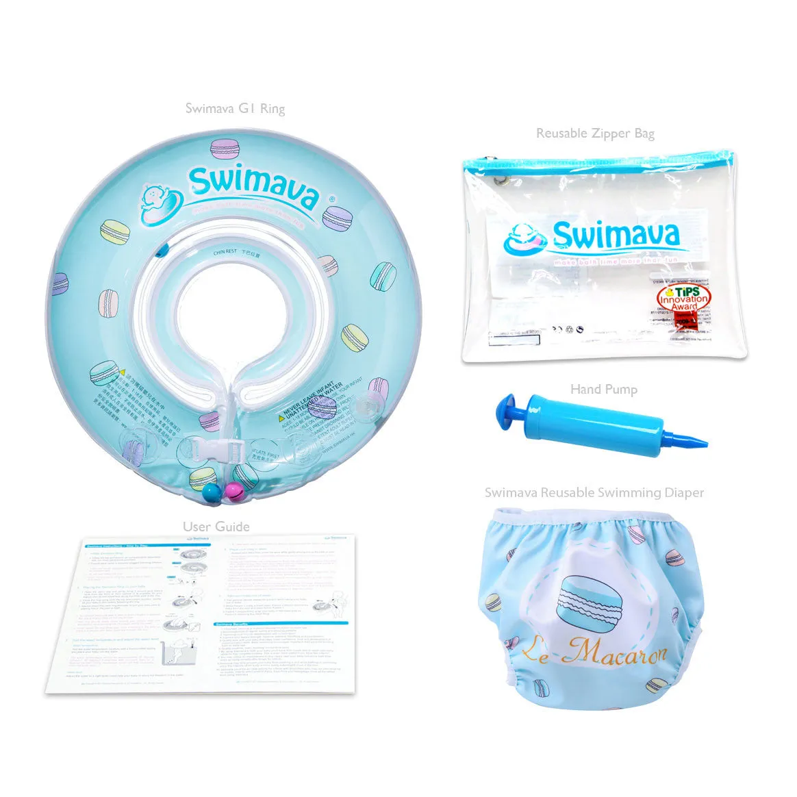 Swimava G1 Starter Baby Neck Float - Macaroons