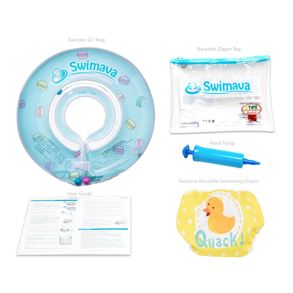 Swimava G1 Starter Baby Neck Float - Macaroons