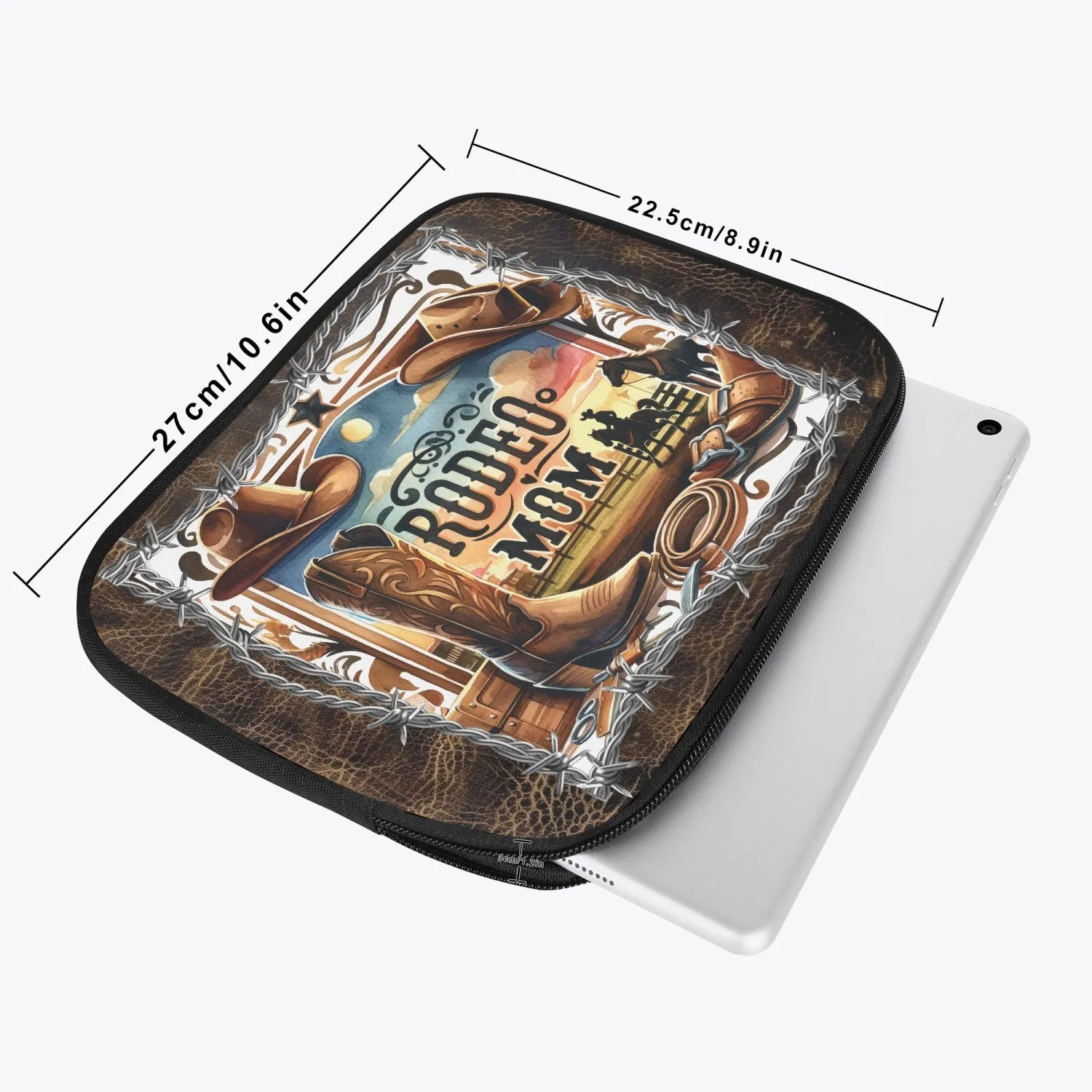 Tablet Sleeve  - Country and Western, Rodeo Mom, awd-611