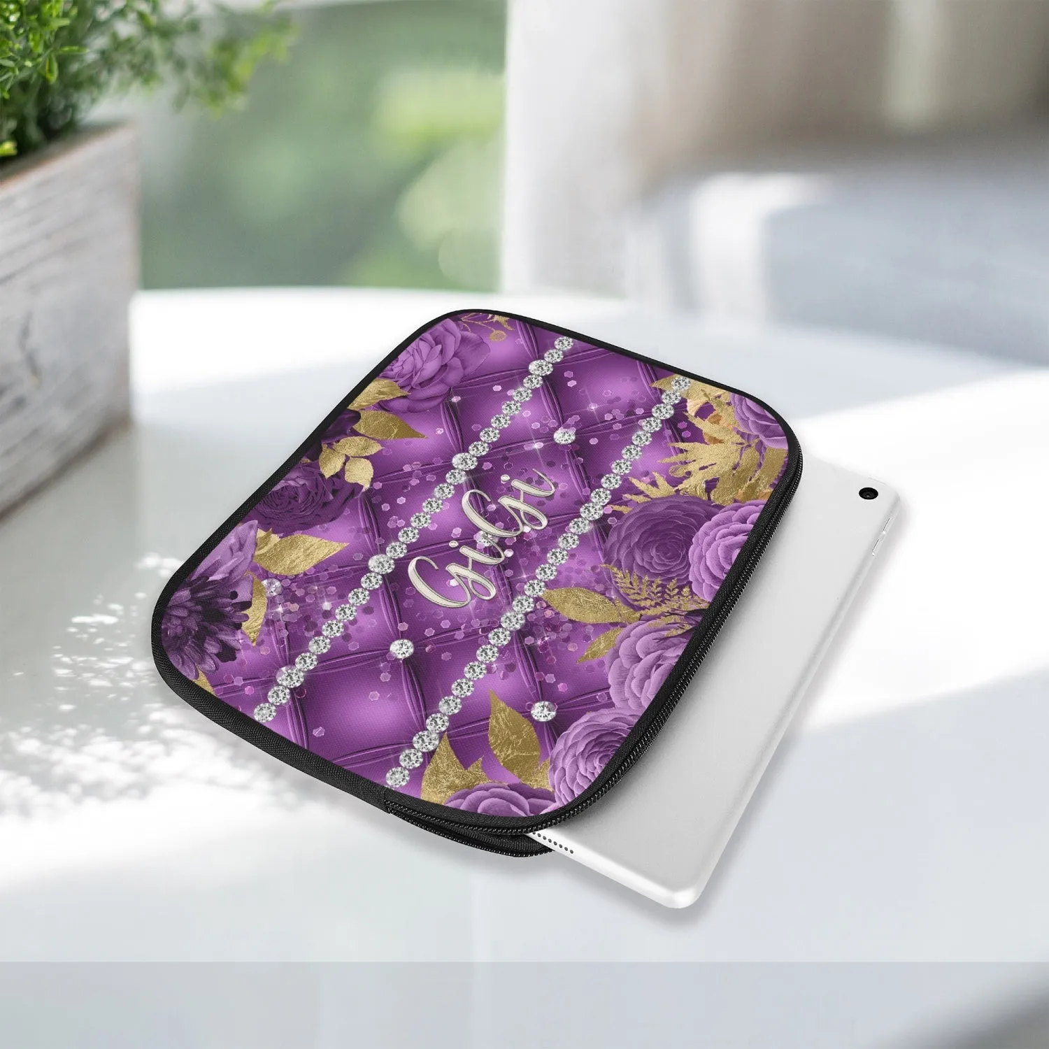 Tablet Sleeve - Purple Floral - GiGi