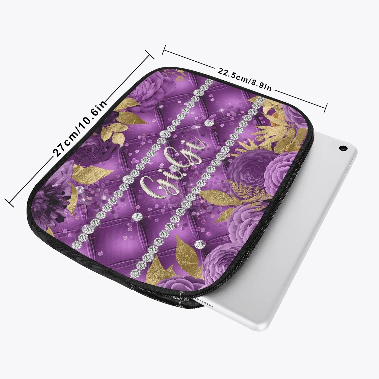 Tablet Sleeve - Purple Floral - GiGi