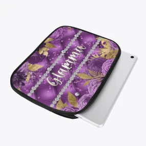 Tablet Sleeve - Purple Floral - Glamma