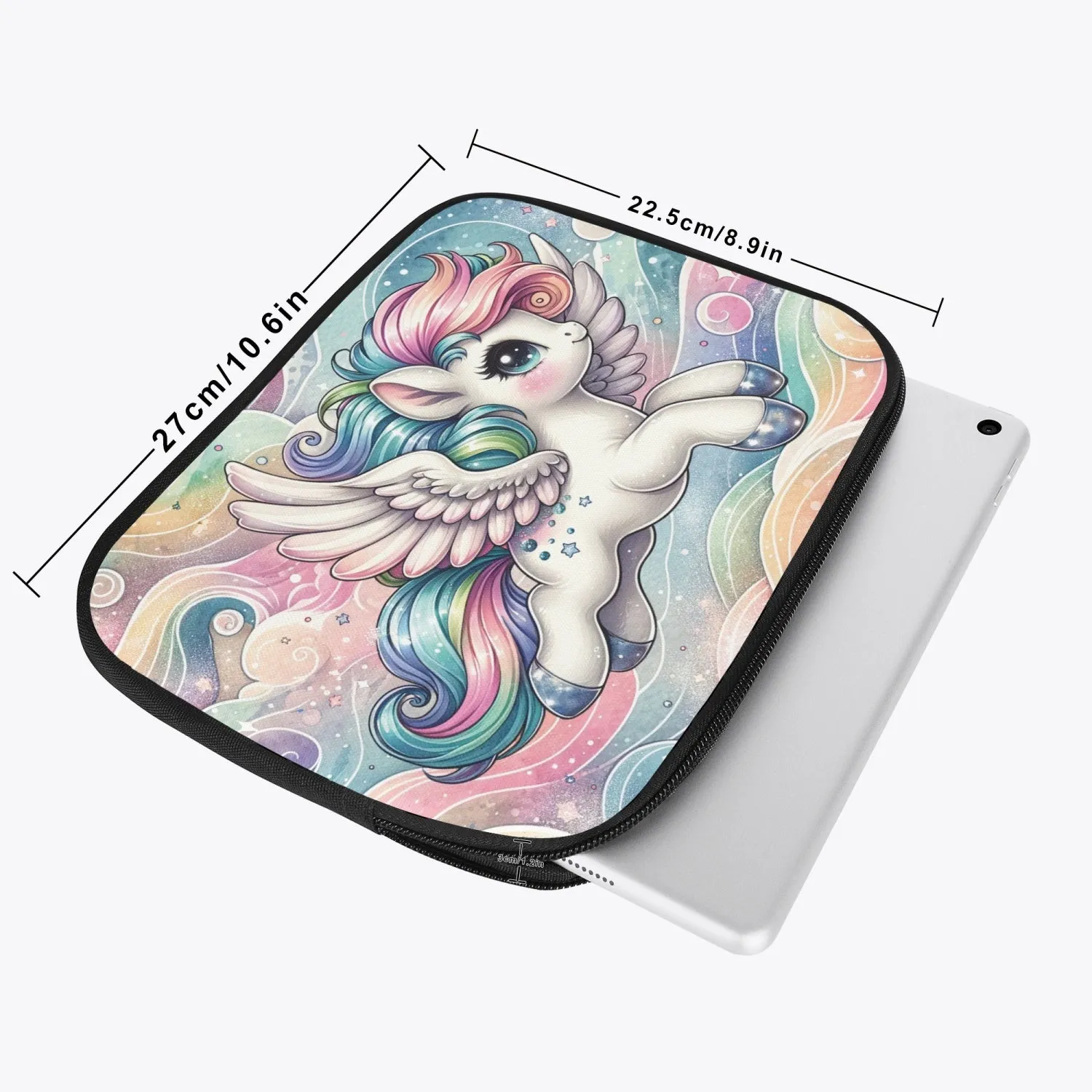 Tablet Sleeve - Rainbow Unicorn, awd-645