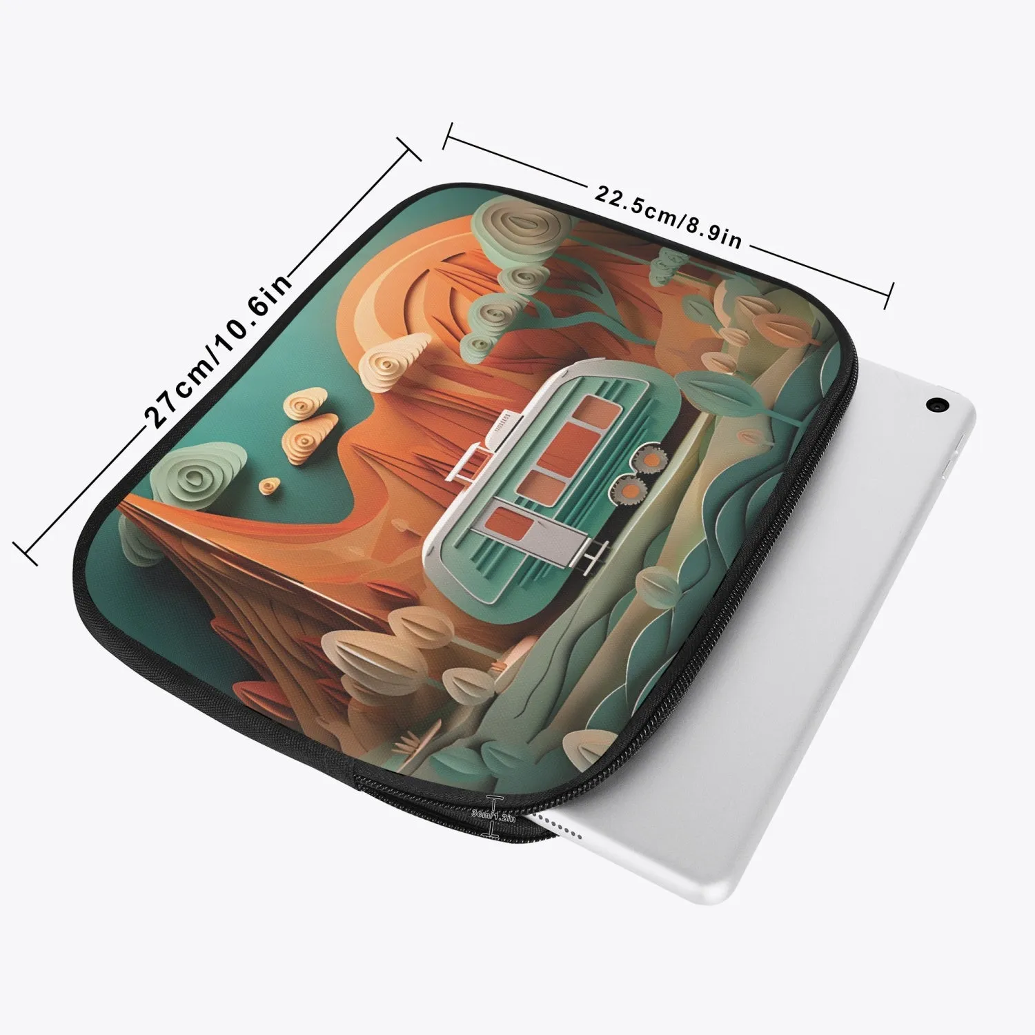 Tablet Sleeve - Travelling - Caravan, awd-564