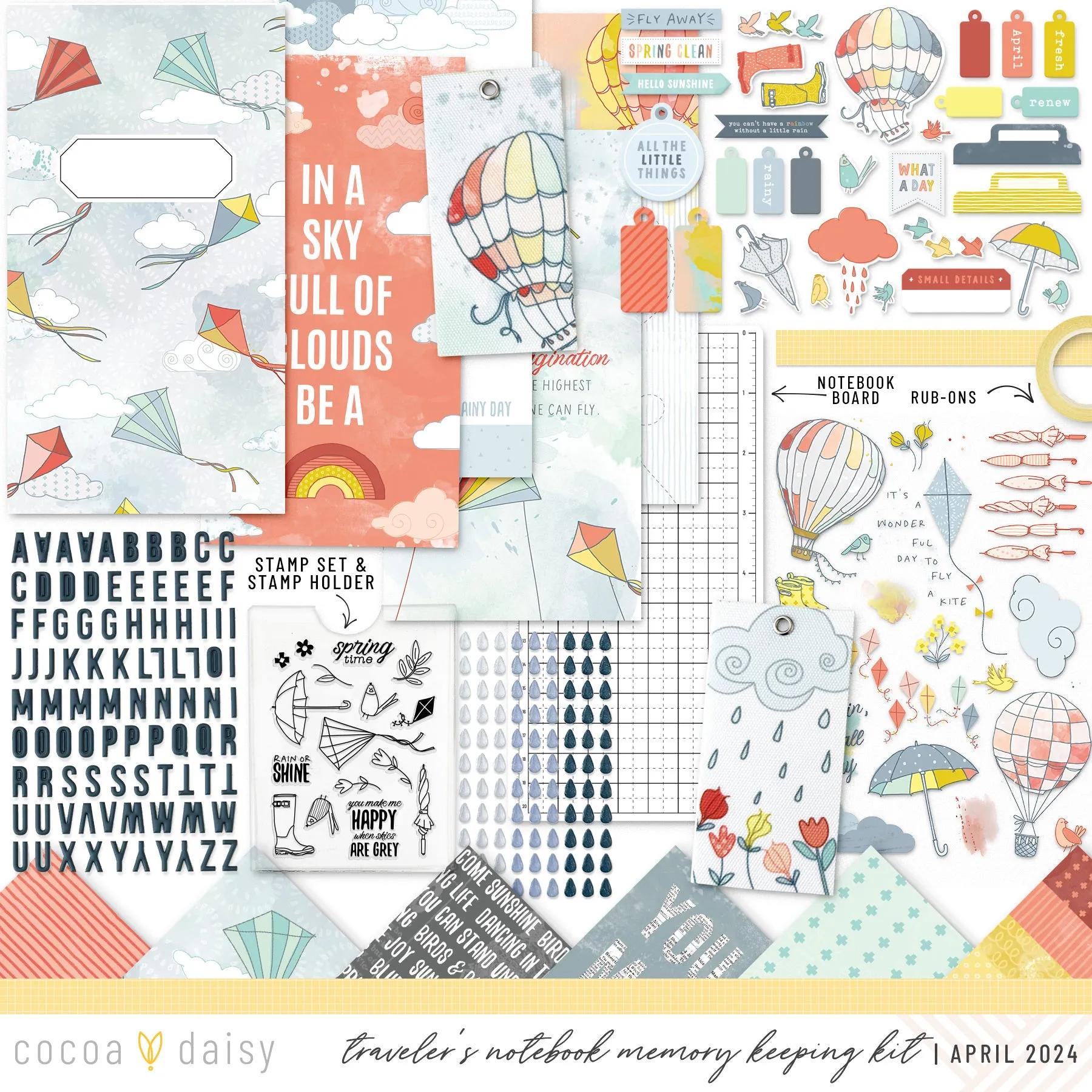 Take Flight Traveler's Notebook Kit April 2024