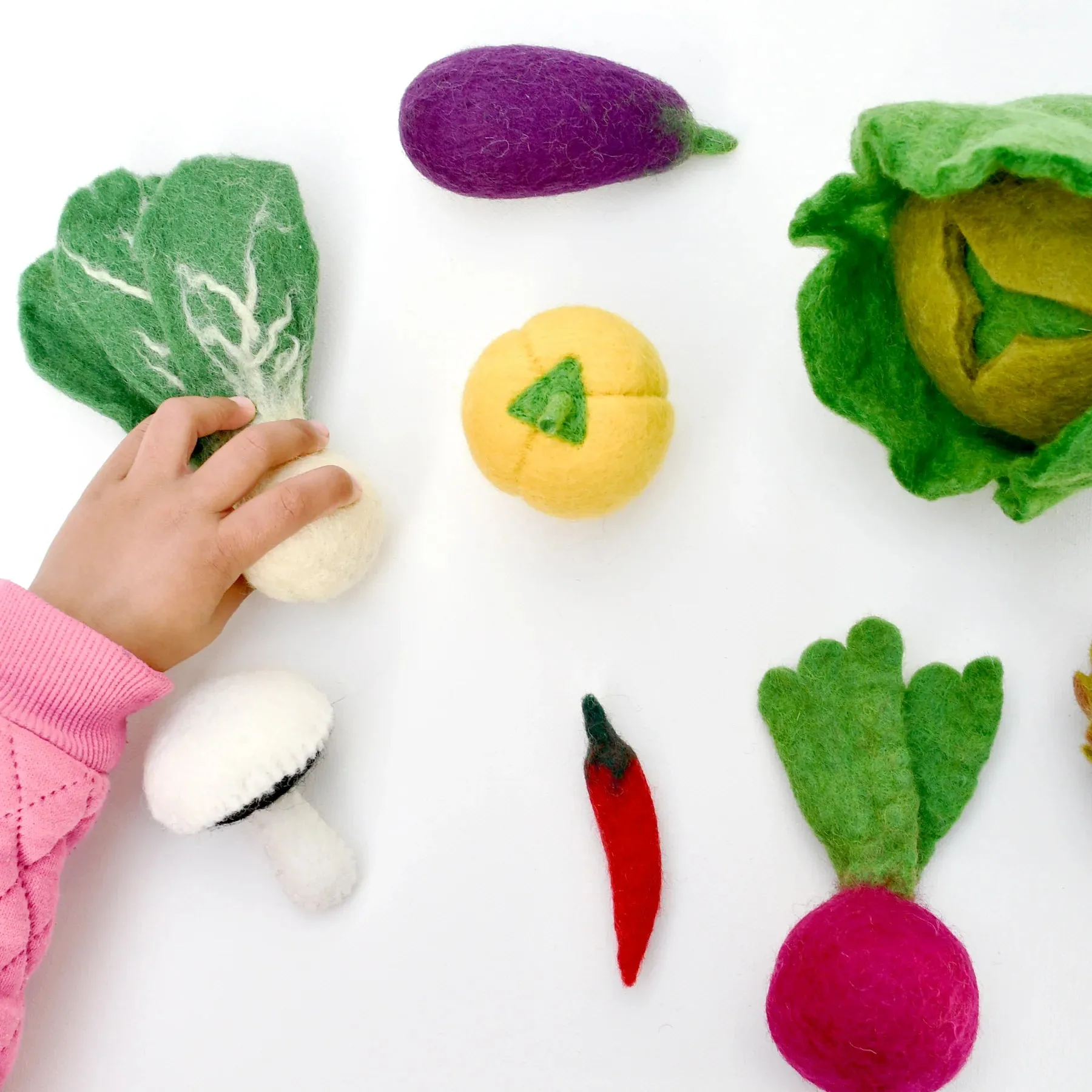 Tara Treasures Felt Food Groups Vegetables Pretend & Imaginative Play Toys