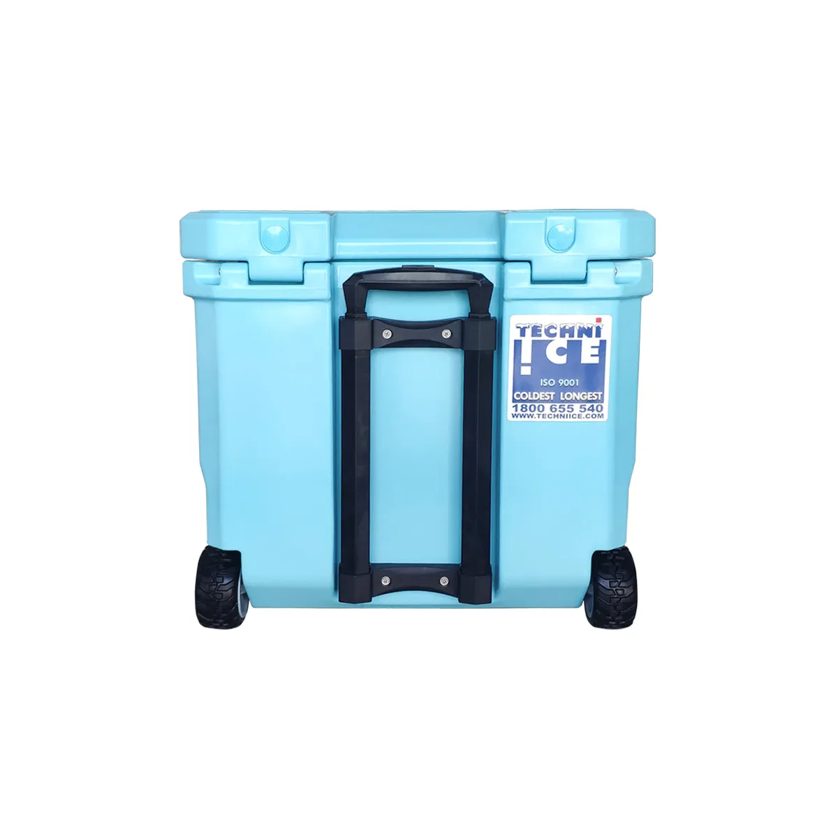 Techni Ice Signature Hybrid Premium Ice Box 35L Light Blue Wheels with Wheels & Telescopic Travel Handle *Preorder FOR MID-LATE NOVEMBER DISPATCH *FREE 6 REUSABLE DRY ICE PACKS VALUES $32.95