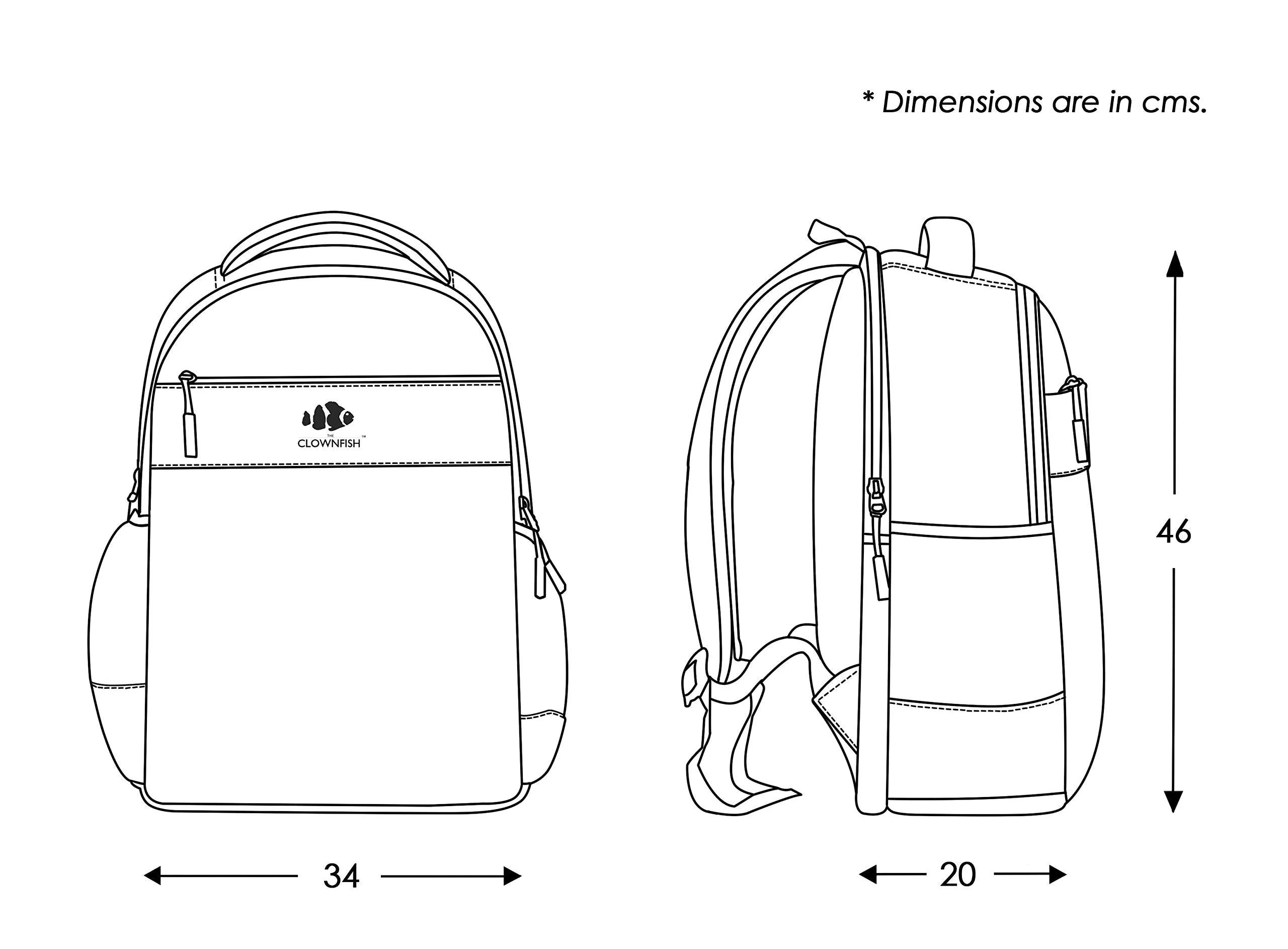 THE CLOWNFISH Signature Series Synthetic 31 Ltr Brown Laptop Backpack - (TCFBPFL-AB156BR5)