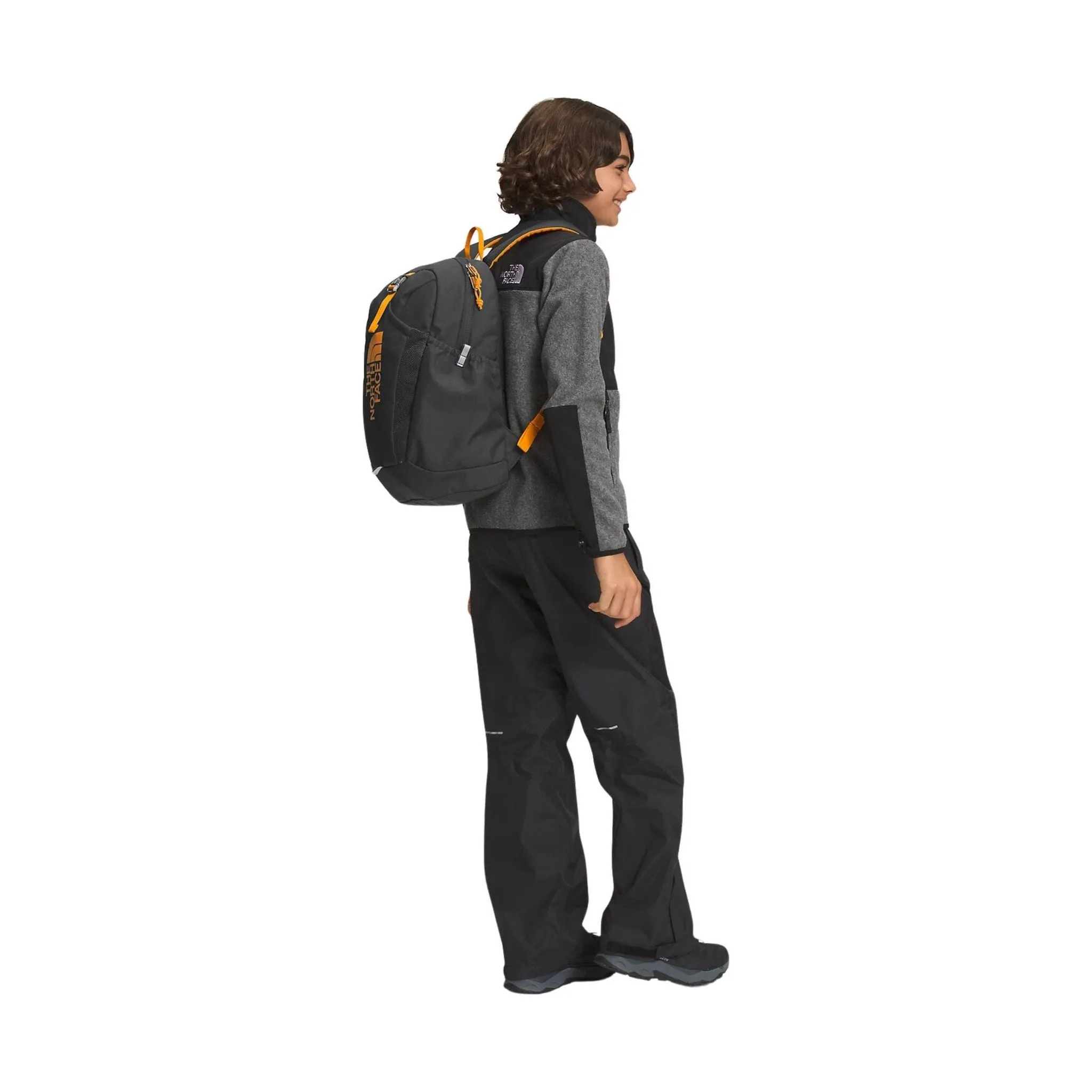 The North Face Youth Mini Recon Backpack - Asphalt Grey/Cone Orange