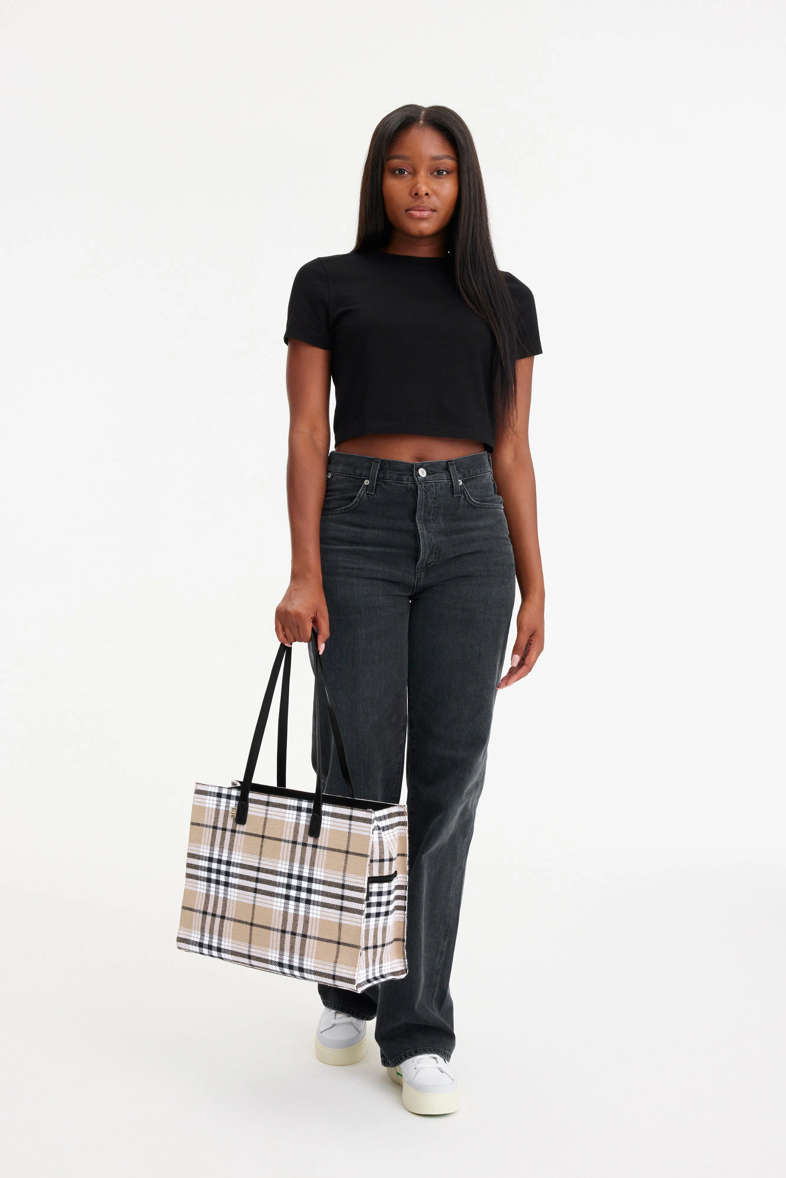 The Work Tote in Plaid