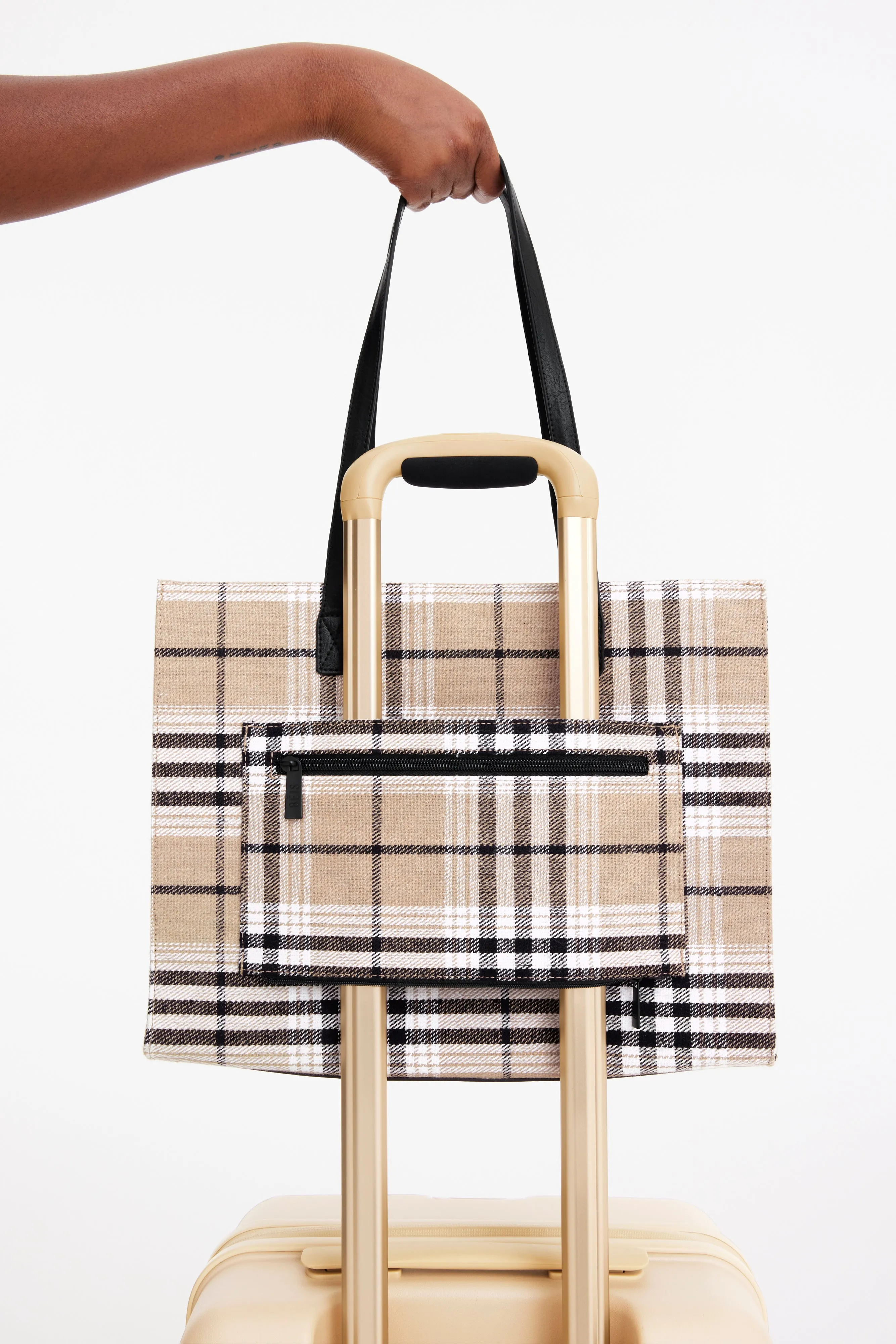 The Work Tote in Plaid