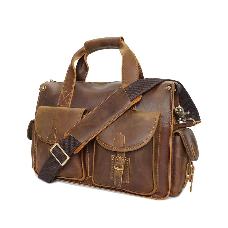 Vintage Leather Briefcases for Men YD-8045