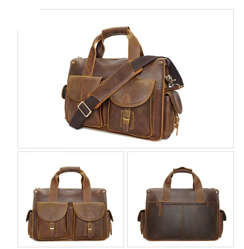 Vintage Leather Briefcases for Men YD-8045