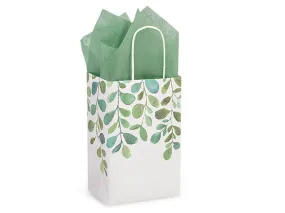 Watercolor Greenery Gift Bag Rose Size