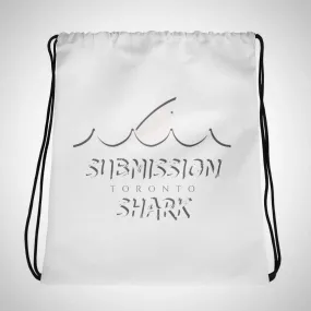 Wavy White | Drawstring bag | Submission Shark