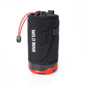 WILD MAN R1 1L Mountain Bike Water Bottle Bag Scooter Handlebar Tool Kit, Color: Black Red